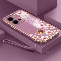 ราคา เคสโทรศัพท์มือถือ ซิลิโคน ลายผีเสื้อ พร้อมสายคล้อง สําหรับ VIVO V23E VIVO V25 5G VIVO Y35 VIVO Y22S Y22 VIVO V5 plus (22647199333)