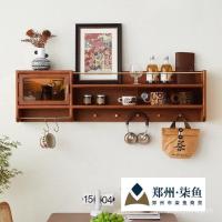 ราคา ตู้โบราณตู้แขวนตู้นอร์ดิกครัวจีนไม้เนื้อแข็งชั้นวางรับประทานอาหารผนังตู้ไวน์ถ้วยผนังระงับผนังตู้แขวน GE (42428481784)