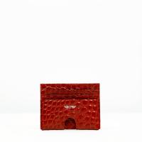 ราคา gian ferrente กระเป๋าใส่นามบัตร / กระเป๋าใส่บัตรหนังแท้ / กระเป๋าใส่บัตรแฟชั่น / Card Holder no.17 KROKO Collection (54801783790)