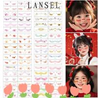 ราคา LANSEL1 ชุด.Face Tattoo 12 ชิ้น สีแดงกันน้ํา กับ Glitter ชั่วคราว สำหรับตกแต่งใบหน้าและสร้างสรรค์งานศิลปะบนผิว (47854565055)