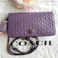 ราคา % สวยมากก COACH CROSSBODY DINKY IN SIGNATURE LEATHER DUSTY LAVENDER/SILVER (4328801172)
