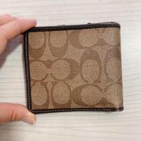 ราคา กระเป๋าสตางค์ผู้ชายใบสั้น COACH แท้ -Black_Crab (17194051340)