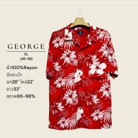 ราคา 〽️GEORGE เสื้อฮาวายมือสอง (43909412049)