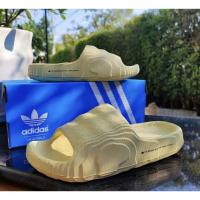 ราคา พร้อมส่งเบอร์4UKของแท้ของใหม่ป้ายราคา2000adidas Lifestyle Adilette 22 Slides Men Beige JH7795 (42418443281)