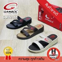 ราคา [ของแท้100%ส่งเร็วเบอร์36-39] GAMBOL รองเท้าสวมหญิง รองเท้าแตะหญิง เพื่อสุขภาพ รุ่น GW42144 สวย นุ่มเบา สบายเท้า (17719932472)
