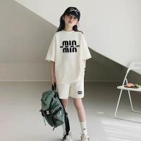 ราคา พร้อมสต็อก 120-170 ซม.ฤดูร้อนสาวบางเสื้อยืดกางเกงขาสั้นชุดสองชิ้นกลางเด็กใหญ่แฟชั่นสีทึบด้านบนกางเกงห้าจุดสูท (26735417791)