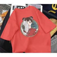 ราคา เสื้อจีน เสื้อยืดลายเด็กจีน คอกลมแขนสั้นผ้านิ่มใส่สบาย (5876016786)