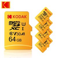 ราคา การ์ด MicroSD KODAK รุ่นใหม่ ขนาด 32GB-256GB, Class 10 U3, การ์ดหน่วยความจำ TF ความเร็วสูง 4K สำหรับโทรศัพท์ (42214512703)