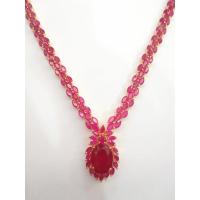 ราคา สร้อยคอทับทิมพร้อมจี้ ทับทิม ตกแต่งสวยงาม (7068413676)