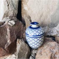 ราคา โถน้ำวุ้น โถมีฝาปิด ลายคราม เข้าไมโครเวฟได้ (4137295933)