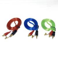 ราคา ถูกที่สุด! สาย 2RCA-1TR Stereo หัวทอง แบบใส ยาว 1.5 m แพ็คถุงละ 1 เส้น สาย 1 ออก 2,สาย AV 3.5 mm to 2RCA (7137755880)