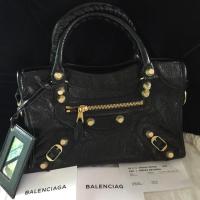 ราคา New Balenciaga mini city ghw สีดำ หมุดทองใหญ่ปี2017 (1279206767)