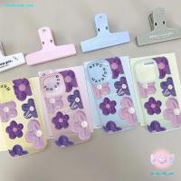 ราคา ส่งจากไทย เคสสำหรับไอโฟน13 ดอกไม้สีม่วง สวยงาม เคสด้านแบบใสนิ่ม For IPhone17 16 13 11 12 14 15ProMAX XR XSMAX 6/7/8PLUS (51204910702)
