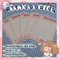 ราคา ตารางออมเงิน คละแบบ ราคาส่ง (11978406558)