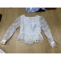 ราคา เสื้อลูกไม้แขนยาวสีขาว เสื้อผ้าใส่เข้าวัดทำบุญ มีสินค้าพร้อมส่ง (25635354469)