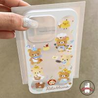 ราคา การ์ตูนหมี Rilakkuma โบว์เชอร์รี่หลุมใหญ่เคลือบ เคส IPhone 12 13 16 15 11 14 Pro Max XS Max X 7 8 15 16 14 Plus 7Plus XR (42651782217)