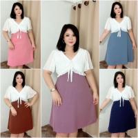 ราคา ( พร้อมส่ง) เดรสสาวอวบ ผ้ายืดใส่สบาย อก40-46"/เอว34-44"/สะโพก50++++ ชุดสาวอวบ ชุดคนอ้วน เสื้อผ้าไซส์ใหญ่ (21375144335)