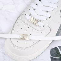 ราคา เชือกรองเท้า เชือกรองเท้ากลม เชือกผูกรองเท้าสีขาวบริสุทธิ์สำหรับNike Air Force One ทั้งผู้ชายและผู้หญิง มาพร้อมแผ่นโลหะและหัวเข็มขัด (56255899163)