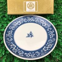 ราคา จานใบใหญ่ขอบลายดอกไม้สีคราม (งานใหม่) แบรนด์ Tachikichi ขนาด 10.7” #เซรามิคมือสองญี่ปุ่น (14880136859)