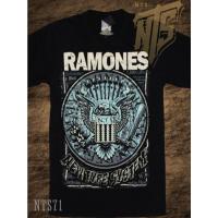 ราคา Ramones เสื้อยืดผ้าฝ้าย 2023 71 Ramones ROCK เสื้อยืด ลายวงดนตรี ซิลค์สกรีน ผ้าคอตตอนหนานุ่ม ไม่หดไม่ย้วย สีดำ (29804315553)