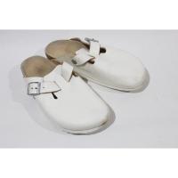 ราคา BIRKENSTOCK White Leather Clogs240/37 รองเท้าแตะมือ2ของแท้ (42705687778)