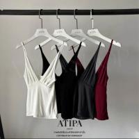 ราคา Atipashop - JASPER TOP เสื้อสายเดี่ยว สายเดี่ยว ทรงคอวี (22267328143)
