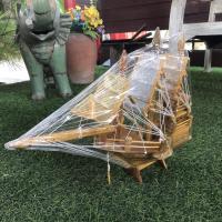 ราคา เรือสำเภา เรือไม้สัก เรือสำเภาไม้สัก Size S ขนาด ยาว 40 x สูง 32 cm. เรือสำเภาจีน เรือไม้สักจำลอง เรือโมเดล เสริมฮวงจุ้ย (17761683493)