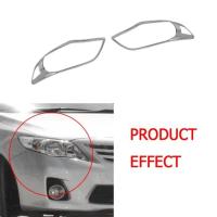 ราคา 2Pcs Car Front Headlight Frame Cover Trim ABS Chrome For Toyota Corolla Altis 2008 2009 2010 2011 2 (48054678835)