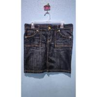 ราคา กระโปรงยีนส์ผ้าไม่ยืด uniqlo สีดำ รุ่น denim ป้าย 67cm มือสองสภาพดี (25223978349)