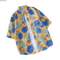 ราคา Songkran เทศกาลสงกรานต์ เชิ้ตลายดอก เสื้อฮาวาย เสื้อเชิ้ตสงกรานต์ลายดอก hawaii shirt สไตล์เกาหลี (55204474474)