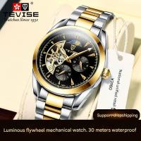 ราคา TEVISE นาฬิกาบูติกร้อน 2025 นาฬิกาสวิส เทวีซ ตูร์บิญง นาฬิกาผู้ชายนาฬิกาจักรกลกันน้ําธุรกิจขนาดใหญ่ผู้ชายสายเหล็กนาฬิกา (26334670229)