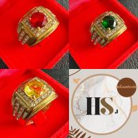 ราคา (พร้อมส่ง!) แหวนสแตนเลส 18K แหวนเพชร แหวนพลอยท่านผู้ชาย แหวนผู้ชาย หัวเดี่ยว ประดับเพชรข้างๆ ไม่ลอก ไม่ดำ (44171326093)
