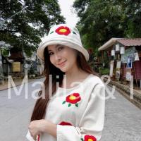 ราคา หมวกทรงบักเก็ต ผ้าฝ้ายแท้ งานปักมือ (6730321553)