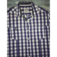 ราคา เสื้อ Casualist xxl แขนยาวเป๋าคู่หน้า เอว 45 สก๊อตม่วงขาว New without tag (21116288811)