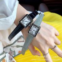 ราคา Kajia Tank Series Quartz Womens Watch Belt Small Square Watch Fashion Ladies Watch Original Butterfly Buckle Ultra-Thin Watch (48602891607)