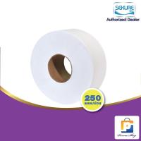 ราคา SEKURE กระดาษชำระม้วนใหญ่ กระดาษทิชชู่ ทิชชู่ ซีเคียว หนาพิเศษ 2 ชั้น ยาว 250 เมตร (จำนวน 1 ม้วน) (1900481020)