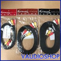 ราคา สายสัญญาณ RCA 6 หัว (เข้า 3 ออก 3) ยาว 1.5, 3, 5 เมตร Dynacom ทองแดงแท้ จำนวน 1 เส้น สายเอวี สาย AV (5402322037)