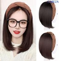 ราคา CABEZA วิกผมครึ่งหน้าสังเคราะห์ สไตล์เกาหลี ผม hoop แบบ Bob สั้นตรง สำหรับผู้หญิง มาพร้อมคลิป fixation เพื่อให้แนบเนียนเหมือนจริง (40878598648)