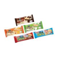 ราคา โลซาน เวเฟอร์ สอดไส้ครีมรสโกโก้ มะพร้าว ส้ม ชาไทย นม 28 กรัม (27503083178)