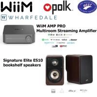 ราคา Wiim Amp Pro streaming amplifier + Polk Audio Signature Elite ES10 Compact bookshelf speakers (27827849446)
