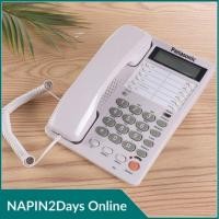 ราคา ขายดีโทรศัพท์บ้านแบบมีสาย โทรศัพท์บ้านสำนักงาน Panasonic KX-T2375JW โทรศัพท์บ้าน จอแสดงผล LED สมุดโทรศัพท์ (23914113515)