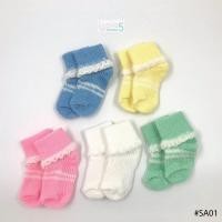 ราคา ถุงเท้าเด็กทารก ถุงเท้าเด็กแรกเกิด รุ่นถุงเท้าพื้นสี (รหัส SA01) (25058087668)