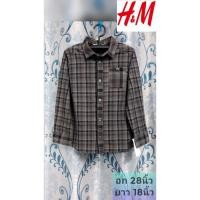 ราคา เสื้อเชิ้ต​(เด็ก) H&M​ แบรนด์แท้มือสอง (18165034535)