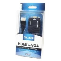 ราคา Glink GL-021 สายแปลง HDMI TO VGA มีช่องต่อเสียง Converter Adapter With 3.5mm Audio port (12590244351)