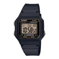 ราคา Casio Standard นาฬิกาข้อมือผู้ชาย สายเรซิ่น รุ่น W-217H,W-217H-9A ( CMG ) - สีดำ (2574967494)