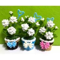 ราคา กระถางดอกมะลิวันแม่ดอกมะลิลวดกำมะหยี่ของชำร่วยวันแม่ดอกมะลิ (43906324328)