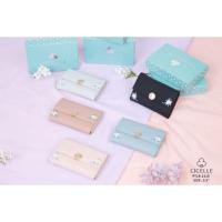 ราคา กระเป๋าสตางค์ใบกลางสวยๆ แบบ 3 พับ พร้อมกล่อง งานแบรนด์แท้ซีเซล Cicelle (รหัสรุ่น PT18-1115) (4855288540)
