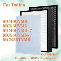 ราคา สําหรับเครื่องฟอกอากาศ Daikin MC40UVM6 MC55UVM6 MC40UVM6-7 MC55UVM6-7 MCK55TVM6 KAFP080B4E เปลี่ยนตัวกรอง HEPA และตัวกรองและตัวกรองคาร์บอนกําจัดกลิ่น (29271911705)