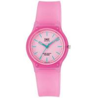 ราคา Q&Q นาฬิกาผู้หญิง สีชมพู สายเรซิ่น รุ่น VP46J029Y (65036110)