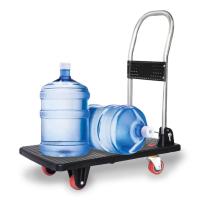 ราคา รถเข็นของ 4 ล้อ พับได้ พื้นเหล็ก รับน้ำหนัก 150 kg ขอบยางกันกระแทกรอบคัน รถเข็น รถเข็นพับได้ Truck (13820155791)